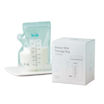 China Disposable Breastmilk Storage Bag KUB BPA Double Zipper BPA Lock Free Large Capacity Container for sale