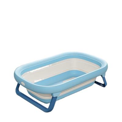 China See the details page KUB 2021 baby tub baby folding tub newborn bath bucket can sit and lie bathtub for sale