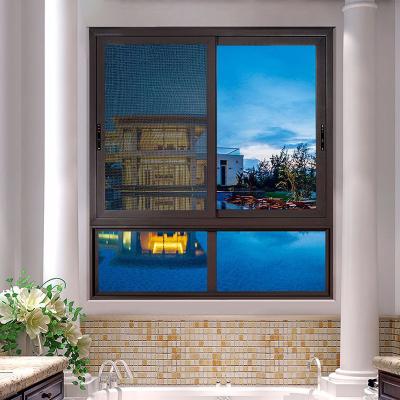 China Aluminum Folding Screen Sliding Windows Hotels Villa Apartment House Aluminum Anti-collision Window for sale