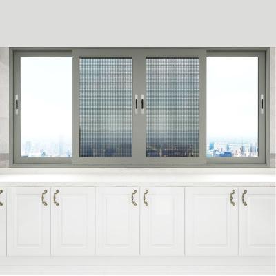 China Double Glazed Tempered Insulating Aluminum Folding Screen Cavity Glass Safety Sliding Windows Special Designs For Villa for sale