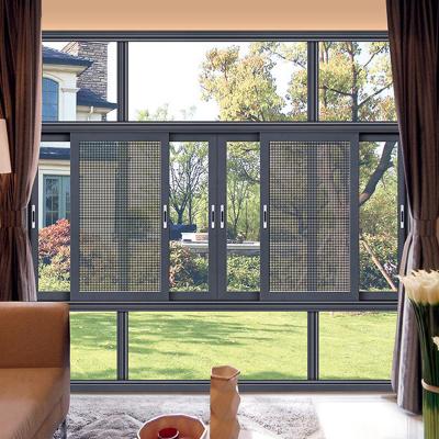 China Sliding Thermal Break Aluminum Alloy Window / Sliding Windows Aluminum Profile for sale