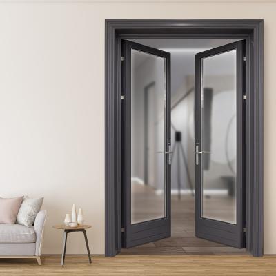 China Aluminum front exterior doors of the latest waterproof double design for sale