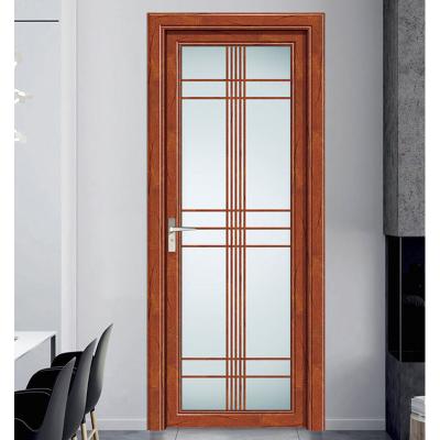 China Modern Water Proof Canton Aluminum Exterior Double Glass Door for sale