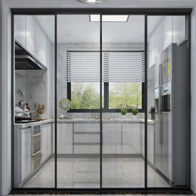 China Waterproof Customized Aluminum Tempered Glass Sliding Doors Price for sale