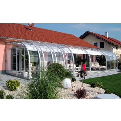 China waterproof & Aluminum free standing gable sunroom / sound insulation retractable sunrooms for sale