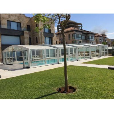 China waterproof & Aluminum Prefab Sound Insulation Cathedral Solarium Sunroom For Swimming Pool for sale