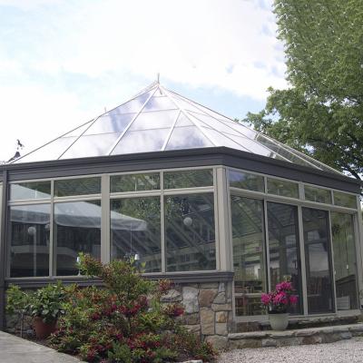 China waterproof & Outdoor Aluminum Sound Insulation Green House Easy Set Sunroom for sale