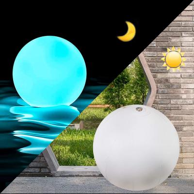 China POOL POOL 16 Colors LED Glow Ball Waterproof Inflatable Floating Lights With Remote Control For Swimming Wedding Party for sale