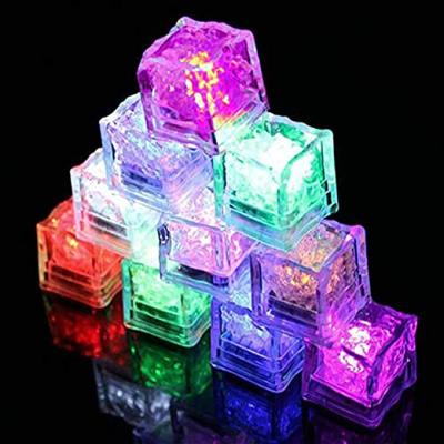 China Drinks Club Bar Party Wedding Holiday Decoration Drinks Club Bar Party Wedding Holiday Decoration Multi Color Reusable Glowing Flashing Liquid Sensor Led Light Up Ice Cubes For Drinks club bar party wedding holiday decoration for sale