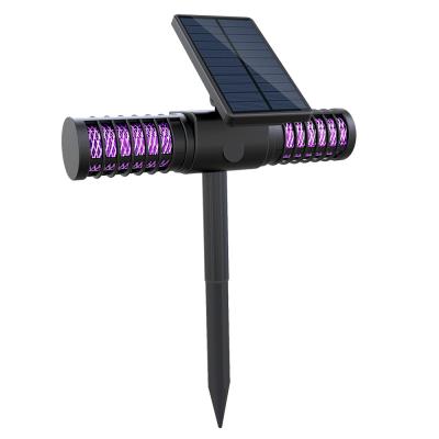 China Outdoor Solar Powered Mosquito Killer Mosquito Killer T Shape Insect Zapper LED Mosquito Reflector Traps Killer Lamp Light with Double Head for Garden Lawn Path for sale