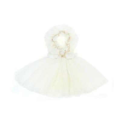 China Breathable white ivory baptism dress for baby baptism ballet tutu skirts for kids tutu dress for sale