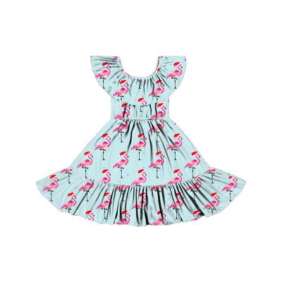 China BQ-486-WXL Breathable Flamingo Babies Dress for sale