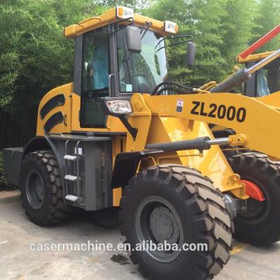 China Factory WHEEL LOADER CASER ZL2000 CE EPA UTV 2.0 Ton 2000kg EPA 4 Engine for sale