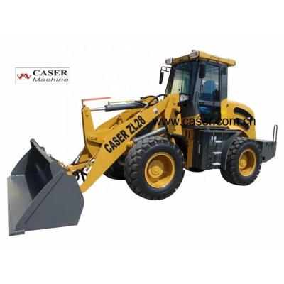 China CASER ZL28 Skid Steer Loader 2.8 Tons 2800kg Factory Wheel WITH CE for sale