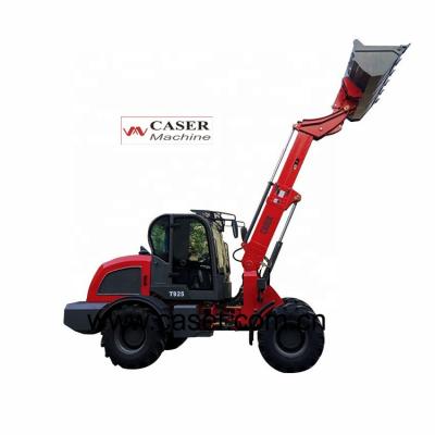 China Factory Wheel Telescopic Loader T925 Articulated 2.5 Ton CASER 925 Mini Telescopic Loader for sale