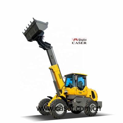 China Hotels CASER T25D 2.5 Ton Hydraulic Pump Agricultural Compact Mini Compact Telescopic Wheel Loader Cabin Excavator Bucket for sale