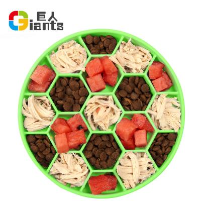 China Sustainable Non-Slip Silicone Slow Feeding Dog Bowl With Suction Cup for sale