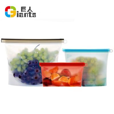 China Viable Reusable Silicone Rubber Food Storage Bag 500ml for sale