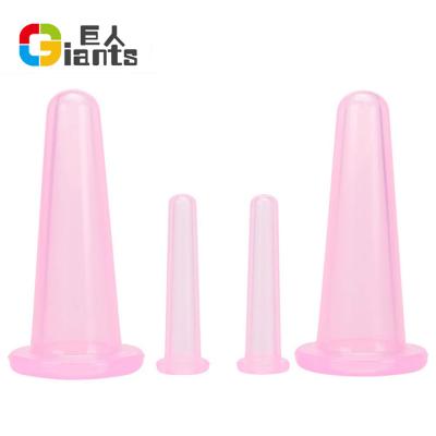 China Comfortable/Durable/Non-Toxic/Tasteless 4 Silicone Facial Cupping Set Set for Face and Eye Cupping Massage for sale