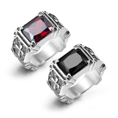 China Other Stainless Steel Men's Ring Gemstone Charms High Jewelry for sale