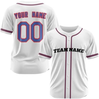 China Breathable Custom Men's Baseball Uniform 2023 High Quality Stitched Baseball Jersey for sale