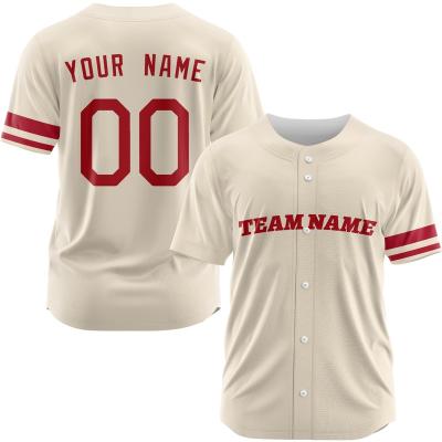 China Breathable Wholesale men's baseball jerseys Custom blank OEM sportswear wear softball jerseys for sale