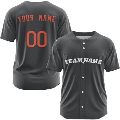 China Breathable Wholesale Oem Sublimation Plain Blank Baseball Jersey T Shirt Custom Baseball Jerseys for Men for sale