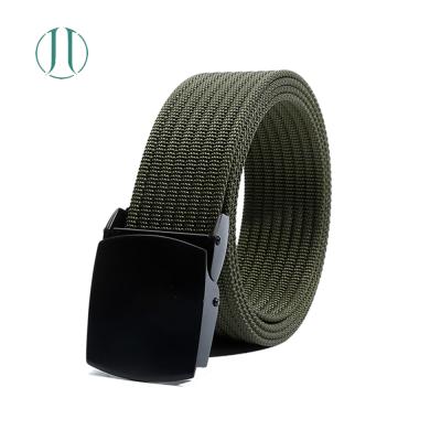 China 100% Nylon-6 Canvas Webbing Custom Adjustable Waterproof Tactical Military Woven Nylon Anti Slip Recall Belt for sale