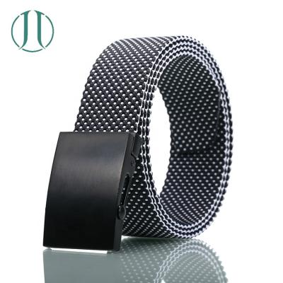 China High Quality Custom Zn-Alloy Outdoor Breathable Belt Men's Training Nylon Braided Webbing Belt Zn Alloy Webbing Belt for sale