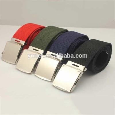 China Cotton Belt Top Selling Red Elastic Belt Braided Canvas Woven Belt for sale