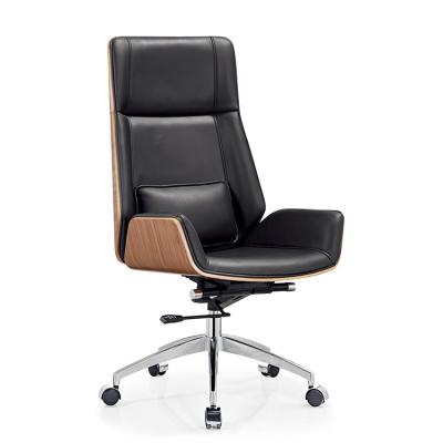 China Luxurious Executive Office Chair (Size) Comfortable High-back Adjustable Comfortable Leather Office Chair for sale