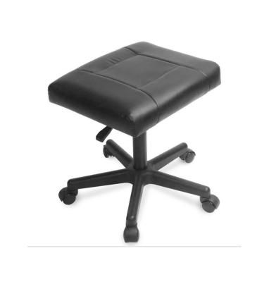 China 360 Degree Casters Massage Office Stool Nylon Base Swivel Seat PU Leather Foot Relax Chair for sale