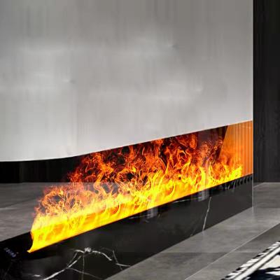 China Hotel Wal-Mart Wall Decoration Simulation Real Flame Furnace Touch Steam Fireplace for sale