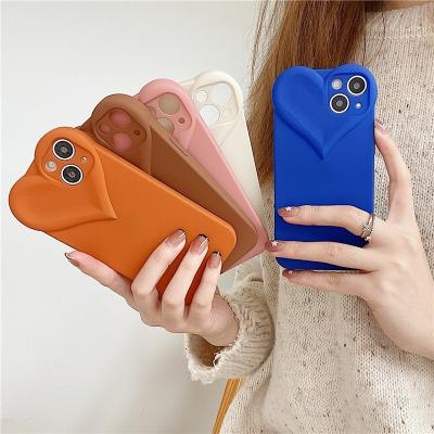 China Creative Shockproof Liquid Love For iphone11/12/13 ProMax Mobile Phone Case XR Fall Proof 7 8 Plus SE2020 2022 All Soft Silicone Included for sale