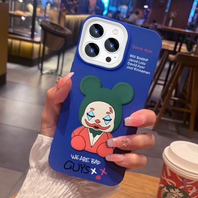 China Trend Shockproof Clown For Apple Cell Phone Case iphone13 12 131211 ProMax One Case Dual Function Silicone X XS XR7/8 Plus Siliconesoft Ca for sale