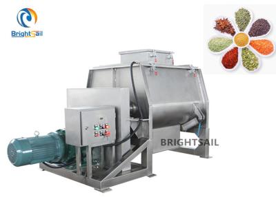 China Horizontal Spice Powder Mixer Machine , Masala Mixing Machine Double Shaft Paddle for sale