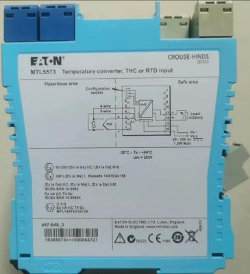 Chine MTL5573 Détecteur de proximité Interface Barrière intrinsèquement sûre Ui 30V MTL5573 en stock à vendre