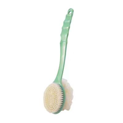 China Sustainable Multipurpose Back Cleaning Shower Creative Scrubbing Bath Brushes Ball Long Handle Soft Body Brush For Exfoliating for sale