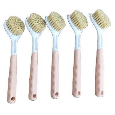 China Sustainable Eco-Friendly Wooden/Plastic Handle Decontamination Convenience Kitchen Cleaning Brush For Pan Pot Clean for sale