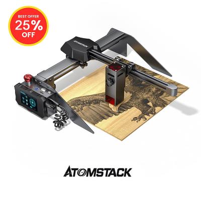 China HOT NEW ATOMSTACK P9 M40 Air Cooled Diy CNC Router Use Steel Laser Engraving Wood Engraver Cutting Graving Dog Tag Machine for sale