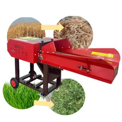 China Farms Sell High Yield - Conveyor Belt Automatic Single Operation Cattle Sheep Animal Feed Grass Rice Wheat Straw Chopper Silage Cutter for sale