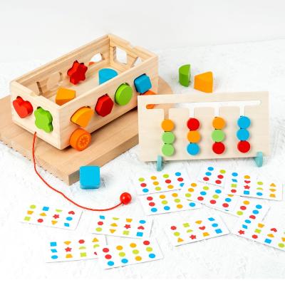 China Eco-friendly Baby Toys 2021 Multifunctional Color Educational Wooden Original Wooden Baby Toy Sensory Toys for sale