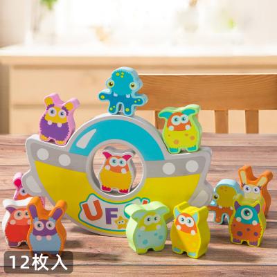 China Construction Toy New Design Cute Block Toy Wooden Balance Nailing Game for sale