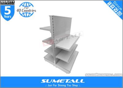 China Commercial Retail Store Display Shelves , Steel Grocery Store Display Racks Double Side for sale