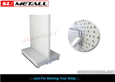 중국 양면 움푹 한 구멍 페그 보드를 가진 움직일 수 있는 슈퍼마켓 전시 선반설치 판매용