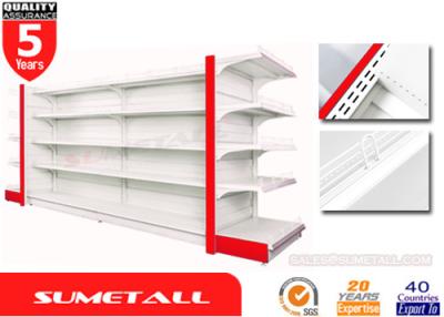 China Unidades de poca potencia de la estantería de la tienda de la góndola/de la estantería de la exhibición de la tienda con el panel del infill de Humped en venta