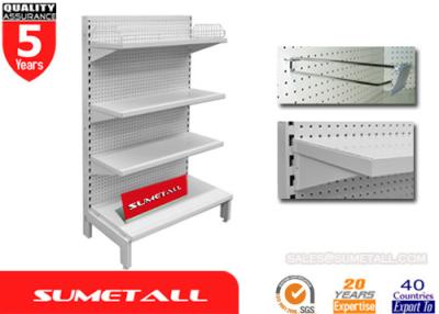 China Escolha o shelving tomado partido da loja de roupa da gôndola com parte traseira da placa de Peg do metal à venda