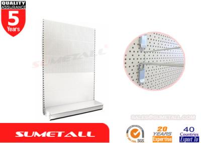 China Perforated Peg Panel Metal Gondola Shelving , Convenience Store Shelving Units for sale