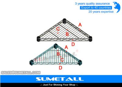 Cina Il triangolo ha modellato la scaffalatura del cavo di Chrome, scaffali del cavo dell'acciaio inossidabile per il garage/cucina in vendita