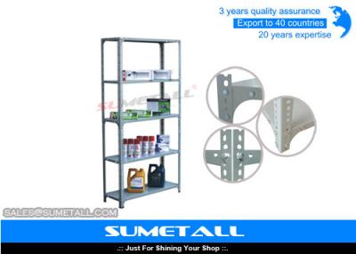 China Multi Purpose Adjustable Storage Shelving Slotted Angle Steel Racks for sale